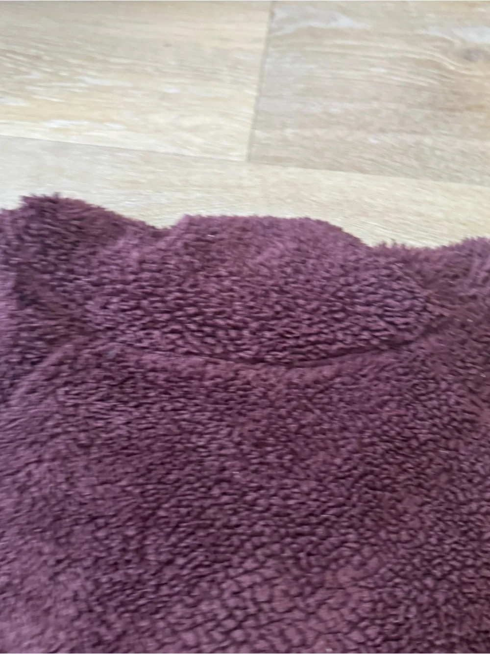 Nike Plush Maroon Sherpa Pullover
